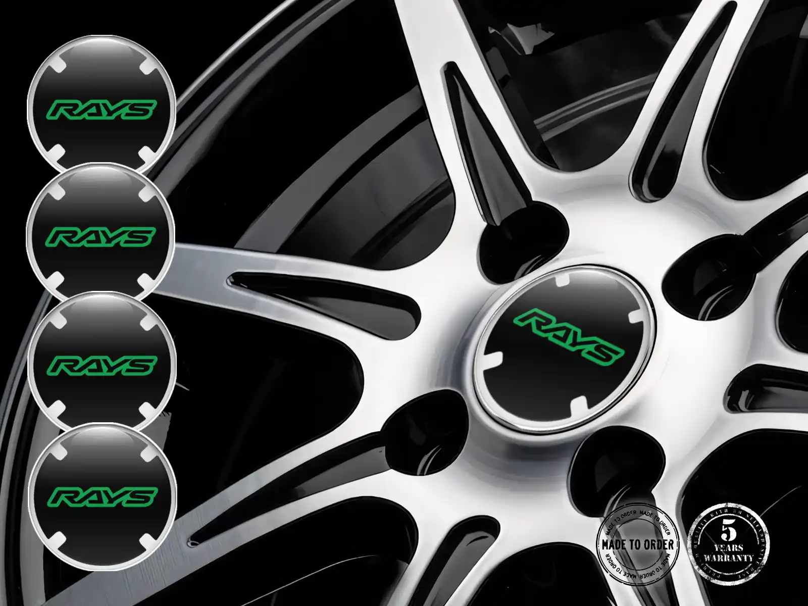 Rays Decalcomania Cerchio Auto Emblemi Alta Qualità